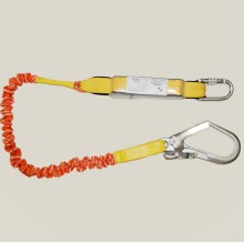 Single shock absorbing lanyard elasticated webbing FAS654